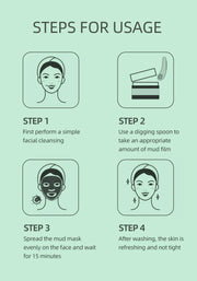 Turmeric Green Tea Rose Avocado Facial Mask Clay Mud Masks Moisturizing Removal Blackhead Whitening Face Mask Mud Skin Care