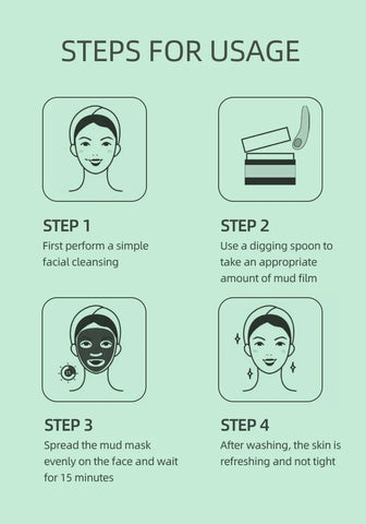 Turmeric Green Tea Rose Avocado Facial Mask Clay Mud Masks Moisturizing Removal Blackhead Whitening Face Mask Mud Skin Care