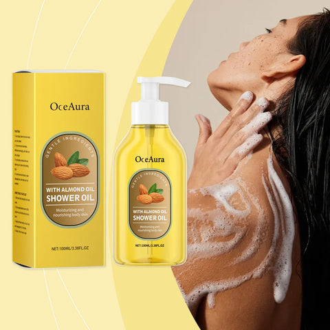 Shower Oil for Dry Skin Gentle Cleaning Soothe Tight Moisturizing Oil Control Fragrance Relaxing Body Scrub Nourishing Bath Oils