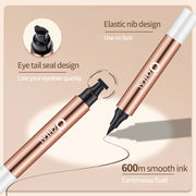 O'CHEAL Eyeliner Stamp Black Liquid Eyeliner Pen Waterproof Fast Dry Dual Head Eye Liner Pencil Make-up for Women Cosmetics Tool