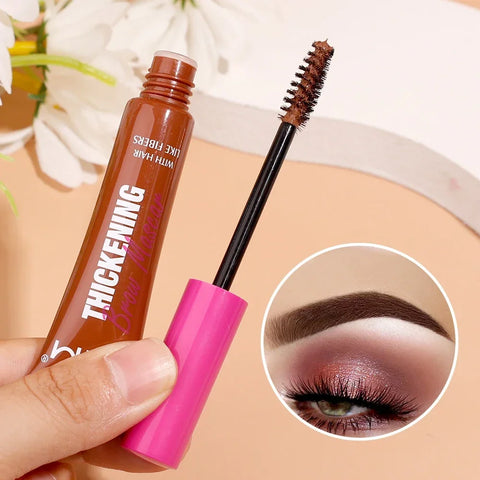Waterproof Eyebrow Gel Cream with Brush Lasting Fast Tint Easy Dye Natural Black Brow Enhancers Tattoo Tin Korean Brow Makeup