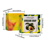 Avocado bath soap gently deeply moisturizing nourish skin cleansing pores refreshing oil control  bath body soap Skincare