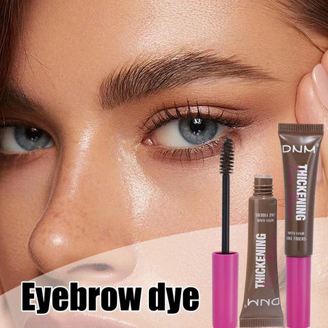 Waterproof Eyebrow Gel Cream with Brush Lasting Fast Tint Easy Dye Natural Black Brow Enhancers Tattoo Tin Korean Brow Makeup