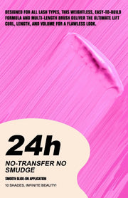 10 Colors Waterproof Volumizing Mascara Smudge-Proof Curling Long-Lasting Sapphire Blue Pink Mascara for Eye Makeup Cosmetics