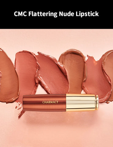 CHARMACY Nude Moisturize Lipstick Easy to Wear Professional Velvet 8 Color Luxury Lipsticks Makeup Cosmetic for Lip Women