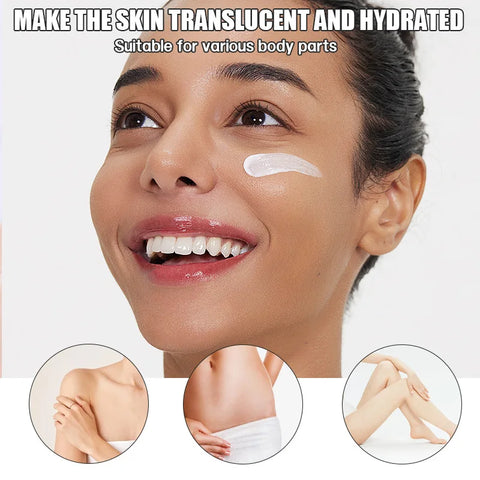 Snow White Cream for Moisturizing the Whole Body, Moisturizing and Drying for Long lasting Fragrance, Moisturizing Body Cream