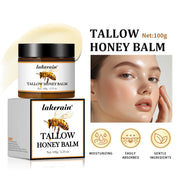 Honey Tallow Balm Beef Tallow Balm Moisturizing Cream for Soft Smooth Skin Handmade All-Natural Moisturizer Antioxidant Skincare