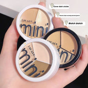 3 Colors Contour Concealer Palette with Brush Moisturizing Full Coverage Acne Spot Dark Circles Concealer Cream Makeup Cosmetics