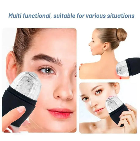 Reusable Gua Sha Face Massage Facial Beauty Ice Roller Freezable for Body Muscles Stiffness Joint Back Pain Relief Inflammation