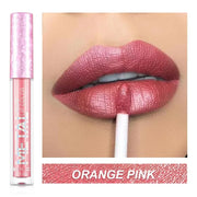 Matte Metallic Liquid Lipstick 12 Colors Waterproof Lasting Glitter Lip Gloss Shiny Shimmer Lip Tint Party Festival Lips Makeup