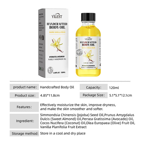 120ml Body Massage Oil Moisturizing Relieve Relaxing Body Stress Strengthen Nourishing Muscle Improve SPA Plant Essential Oils