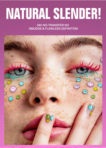 10 Colors Waterproof Volumizing Mascara Smudge-Proof Curling Long-Lasting Sapphire Blue Pink Mascara for Eye Makeup Cosmetics