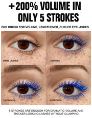10 Colors Waterproof Volumizing Mascara Smudge-Proof Curling Long-Lasting Sapphire Blue Pink Mascara for Eye Makeup Cosmetics