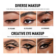 Black Liquid Eyeliner, Quick-drying, Smudge-proof, Sweat-proof and Waterproof, Long-lasting Slim Eyeliner