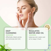 Face Clean Mask Green Tea Cleansing Stick Mask Smear Acne Shrink Blackhead Moisturizing Deep Cleansing Mask Film 40g Pores