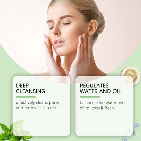 Face Clean Mask Green Tea Cleansing Stick Mask Smear Acne Shrink Blackhead Moisturizing Deep Cleansing Mask Film 40g Pores