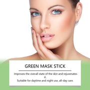 Face Clean Mask Green Tea Cleansing Stick Mask Smear Acne Shrink Blackhead Moisturizing Deep Cleansing Mask Film 40g Pores