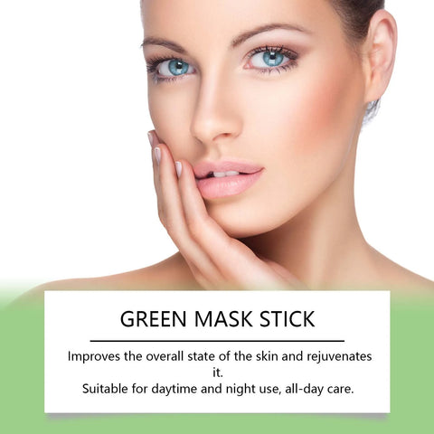 Face Clean Mask Green Tea Cleansing Stick Mask Smear Acne Shrink Blackhead Moisturizing Deep Cleansing Mask Film 40g Pores