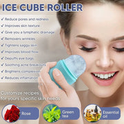 Reusable Gua Sha Face Massage Facial Beauty Ice Roller Freezable for Body Muscles Stiffness Joint Back Pain Relief Inflammation