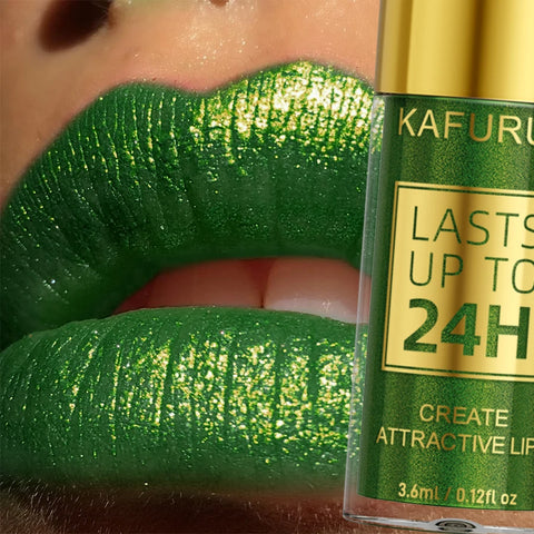 14 Colors Glitter Metallic Lip Glaze Shiny Long Lasting Lip Gloss Waterproof Liquid Lipstick Makeup Lip Oil Lip Tint Gifts for W