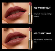 CHARMACY Nude Moisturize Lipstick Easy to Wear Professional Velvet 8 Color Luxury Lipsticks Makeup Cosmetic for Lip Women