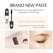 7D mascara waterproof and easy to remove makeup, no smudging and no makeup removal, slender and curled thick mascara