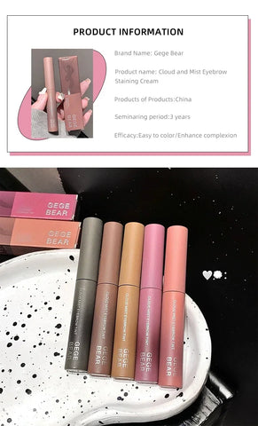 Eyebrow Enhancer Dye Gel Tint Set Waterproof Long Lasting Quick Dry Dyeing Brow Tattoo Tinted Cream Brow Makeup Cosmetic