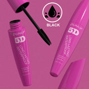 24H Wear Volumizing Mascara 5D Waterproof Lengthening Eyelash Cream For Thicker Fuller Lashes No Clumping