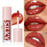 Silky Lip Gloss - Waterproof, Long-Lasting Moisturizing Liquid Lipstick with Mirror Finish, Non-Sticky, Full Shine, Fade-Resista