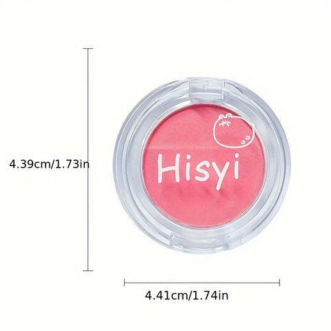 Brighten Face Blush Palette Face Contouring Face Blusher Cheek Tint Cheek Rouge Waterproof Monochrome Matte Female Makeup 1pc