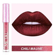 Matte Metallic Liquid Lipstick 12 Colors Waterproof Lasting Glitter Lip Gloss Shiny Shimmer Lip Tint Party Festival Lips Makeup