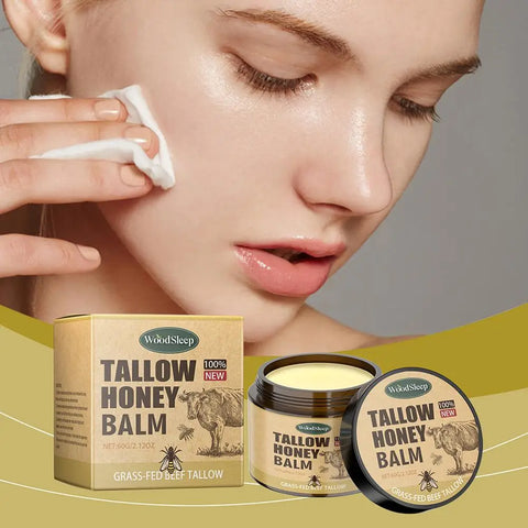 Whipped Beef Tallow Honey Balm Moisturizing Hydrating Face Cream Body Lotion Moisturizing Nourishing gentle repairing skincare