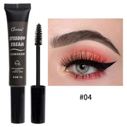 Waterproof Eyebrow Gel Cream with Brush Lasting Fast Tint Easy Dye Natural Black Brow Enhancers Tattoo Tin Korean Brow Makeup