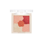 Makeup Blush Palette Natural Contour Highlight Palette Matte Pearlescent Embossed Petal Orange Blush Rouge Petal Blush Palette