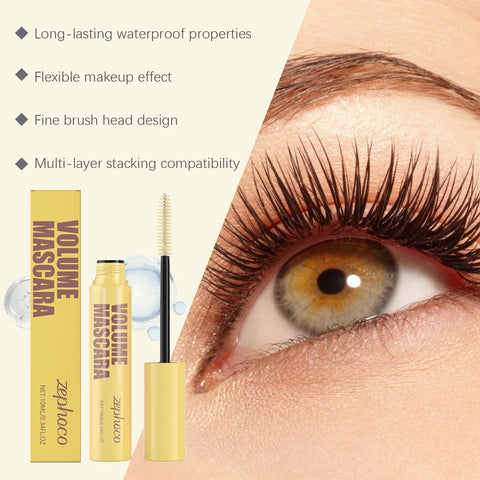 Volumizing & Lengthening Mascara Thickening Lashes Extending Length Dramatic Eye Look