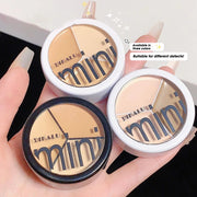 3 Colors Contour Concealer Palette with Brush Moisturizing Full Coverage Acne Spot Dark Circles Concealer Cream Makeup Cosmetics
