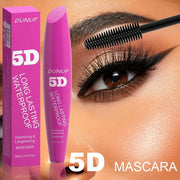 24H Wear Volumizing Mascara 5D Waterproof Lengthening Eyelash Cream For Thicker Fuller Lashes No Clumping