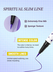 Ultra-Thin Black Eyeliner Pencil Waterproof Long Lasting Smooth 12 Colors Colorful Liquid Eyeliner High Makeup Pigment Eyeliner