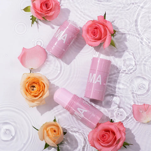 40g Face Clean Mask Green Tea/Rose Extract Cleansing Stick Deep Moisturizing Shrink Pores Blackhead Film Smear Oil Control Mask