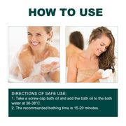 Moisturizing Bath Oil Deep Nourishing Gentle Cleansing Anti Drying Smoothing Brightening Relieve Fatigue Soothing Body Bath Oil