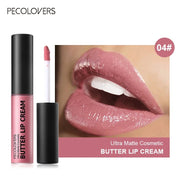 Sexy Red Nude Lipstick Waterproof Long Lasting Non-fade Matte Velvet Lip Glaze Non-stick Cup Lip Tint Women Makeup