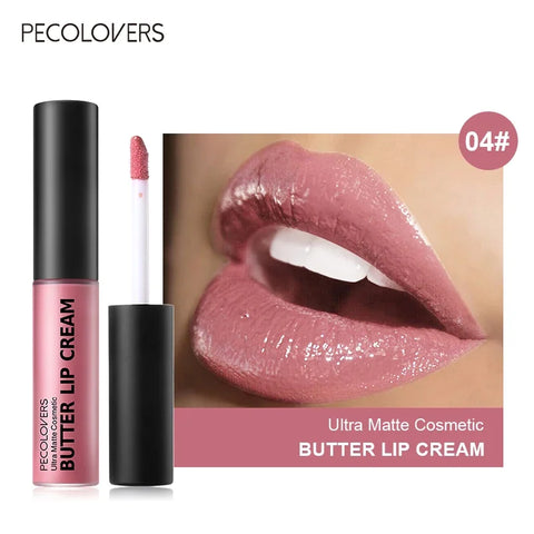 Sexy Red Nude Lipstick Waterproof Long Lasting Non-fade Matte Velvet Lip Glaze Non-stick Cup Lip Tint Women Makeup