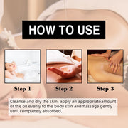 120ml Body Massage Oil Moisturizing Relieve Relaxing Body Stress Strengthen Nourishing Muscle Improve SPA Plant Essential Oils