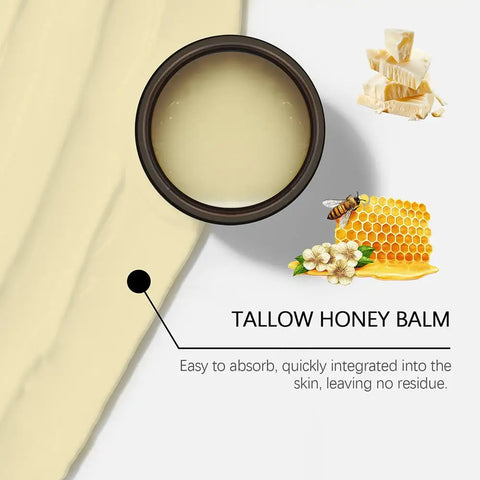 Whipped Beef Tallow Honey Balm Moisturizing Hydrating Face Cream Body Lotion Moisturizing Nourishing gentle repairing skincare