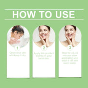 Face Clean Mask Green Tea Cleansing Stick Mask Smear Acne Shrink Blackhead Moisturizing Deep Cleansing Mask Film 40g Pores