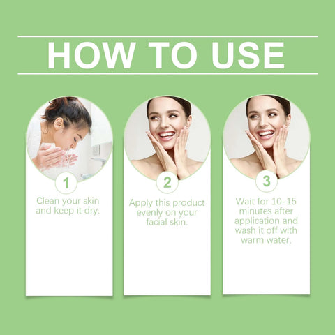 Face Clean Mask Green Tea Cleansing Stick Mask Smear Acne Shrink Blackhead Moisturizing Deep Cleansing Mask Film 40g Pores